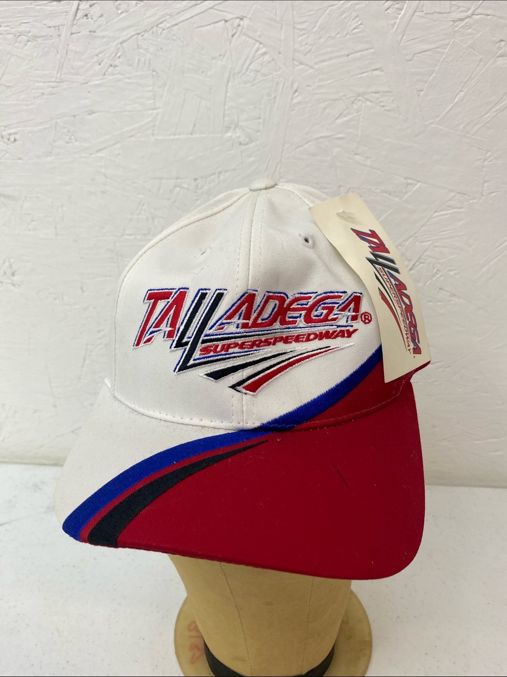 Talladega Superspeedway White & Red Logo Cap